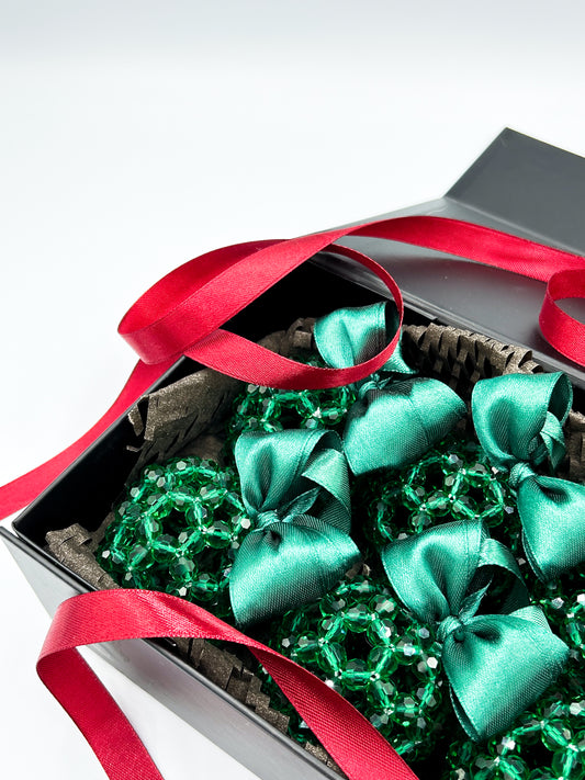 Bombki Świąteczne ,,Emerald" 6 szt.