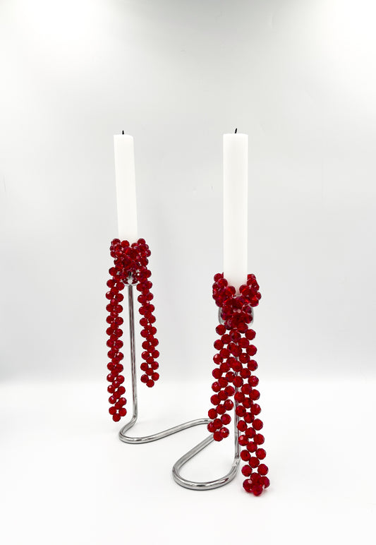 Zawieszki na świecznik ,,Lumiere Red"