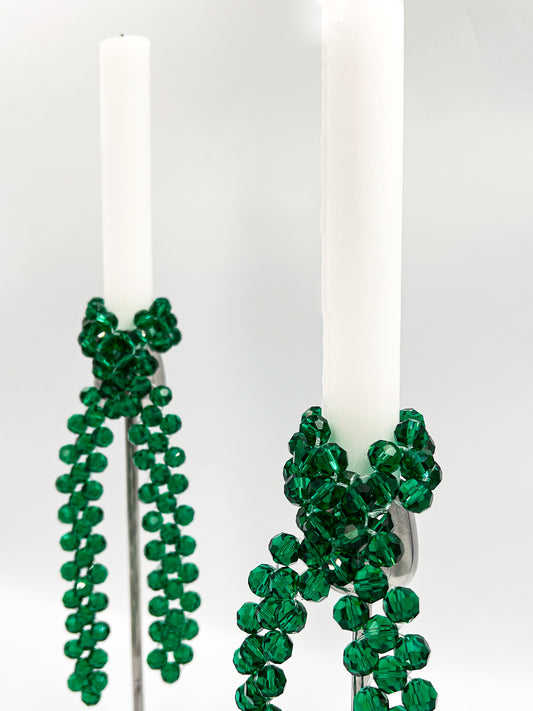 Zawieszki na świecznik ,,Lumiere Emerald"