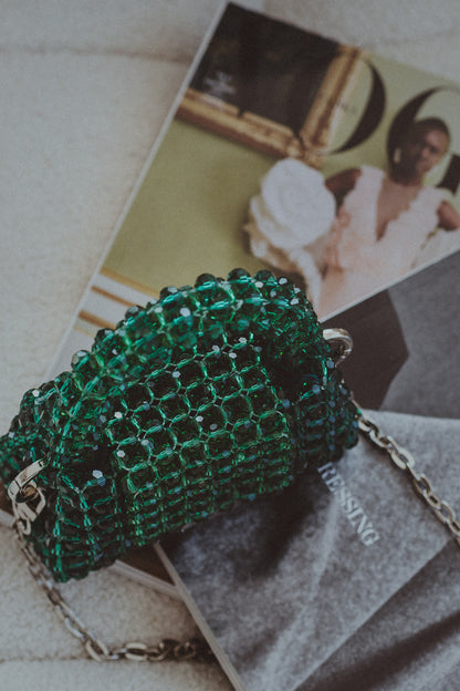 Handbag ,,Nika mini Emerald''