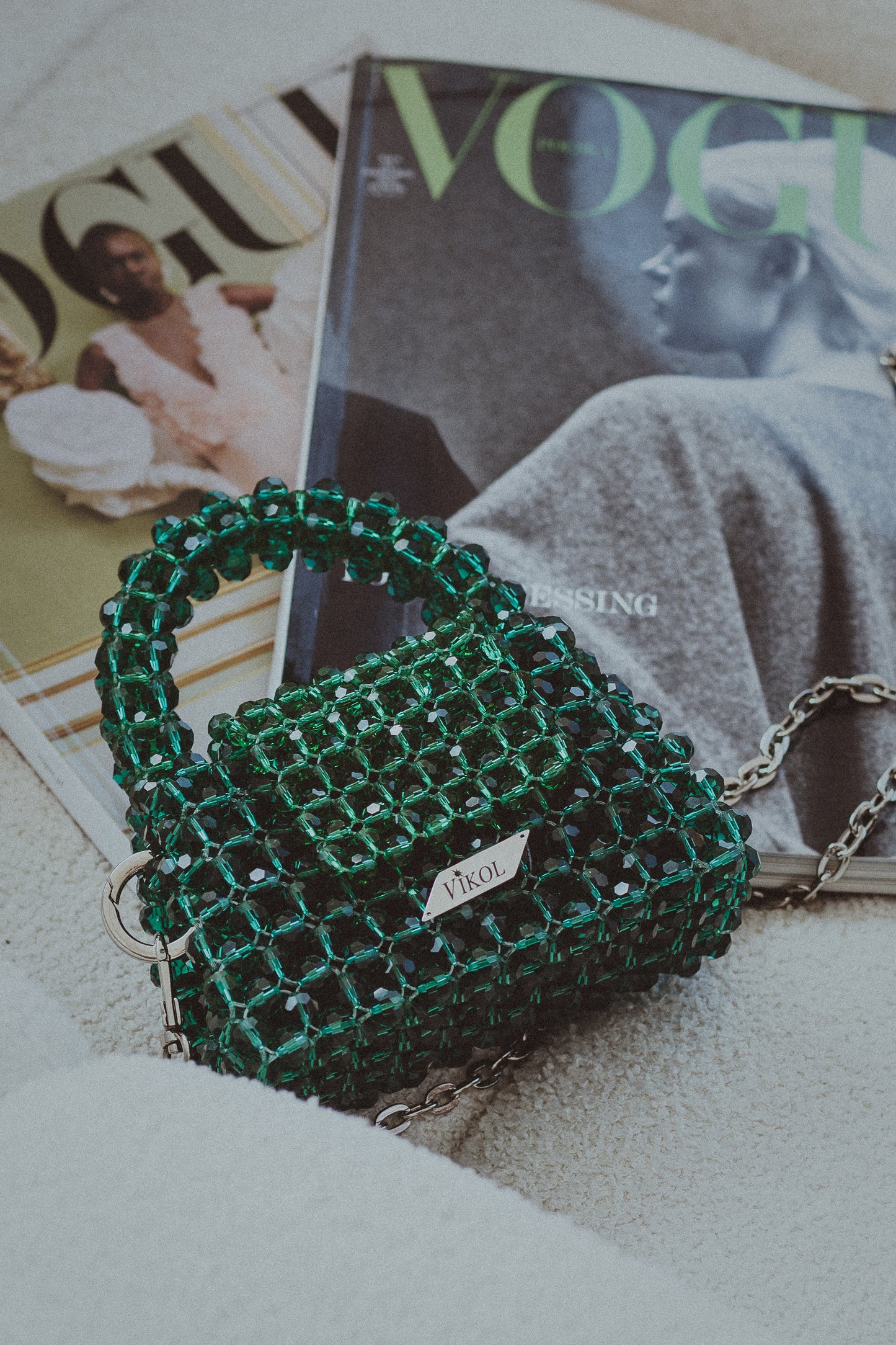 Handbag ,,Nika mini Emerald''